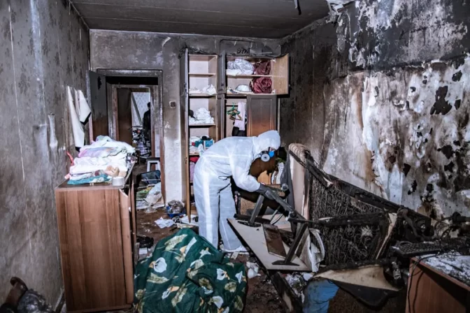 Fire damage cleaning